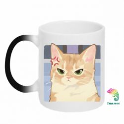 Кружка-хамелеон Злющий котик - FATLINE Кружка-хамелеон Злющий котик