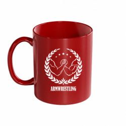 Кружка цветная 320ml Armwrestling logo