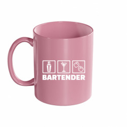 Кружка кольорова 320ml Бармен - FATLINE Кружка кольорова 320ml Бармен