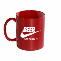 Кружка кольорова 320ml Beer. Just Drink It! - FATLINE Кружка кольорова 320ml Beer. Just Drink It!