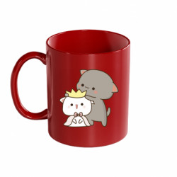 Кружка кольорова 320ml Чібі котики - FATLINE Кружка кольорова 320ml Чібі котики