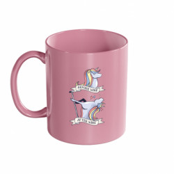 Кружка кольорова 320ml До і Після Вина Єдиноріг - FATLINE Кружка кольорова 320ml До і Після Вина Єдиноріг