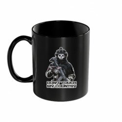 Кружка кольорова 320ml Don't touch my country - FATLINE Кружка кольорова 320ml Don't touch my country