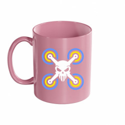 Кружка цветная 320ml Drone&skull - FATLINE Кружка цветная 320ml Drone&skull