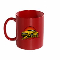 Кружка кольорова 320ml Форд Мустанг GT500