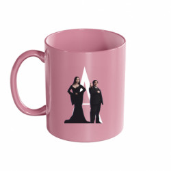 Кружка цветная 320ml Гомес Аддамс и Мортиша Аддамс