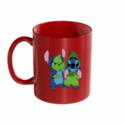 Кружка цветная 320ml Гринч и Стич - FATLINE Кружка цветная 320ml Гринч и Стич