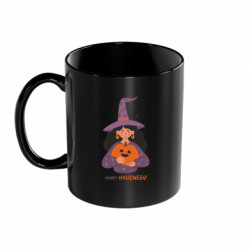 Кружка цветная 320ml Happy Halloween! Девушка Ведьма - FATLINE Кружка цветная 320ml Happy Halloween! Девушка Ведьма