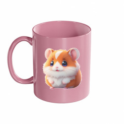 Кружка цветная 320ml хомячек