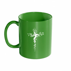 Кружка цветная 320ml Крест-дерево жизни - FATLINE Кружка цветная 320ml Крест-дерево жизни