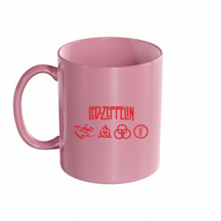 Кружка цветная 320ml Led-Zeppelin Logo - FATLINE Кружка цветная 320ml Led-Zeppelin Logo