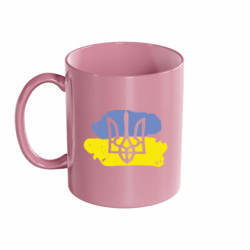 Кружка кольорова 320ml Мальований прапор