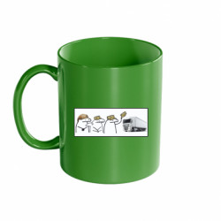 Кружка цветная 320ml Мем фура СБУ - FATLINE Кружка цветная 320ml Мем фура СБУ