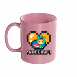 Кружка цветная 320ml Minecraft Girl