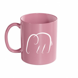 Кружка цветная 320ml Minimalistic elephant