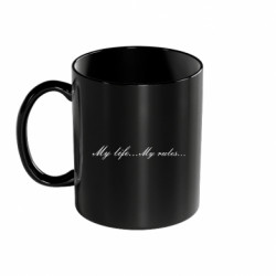 Кружка кольорова 320ml My life, my rules