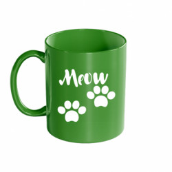 Кружка цветная 320ml Мяу - FATLINE Кружка цветная 320ml Мяу