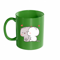 Кружка кольорова 320ml Peach and Goma Cutie Cats - FATLINE Кружка кольорова 320ml Peach and Goma Cutie Cats