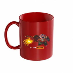 Кружка цветная 320ml Пудж, а по жопе - FATLINE Кружка цветная 320ml Пудж, а по жопе