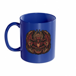 Кружка цветная 320ml Red dragon
