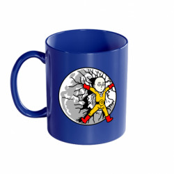 Кружка цветная 320ml Saitama in the moon