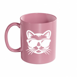 Кружка цветная 320ml Сat in sunglasses - FATLINE Кружка цветная 320ml Сat in sunglasses