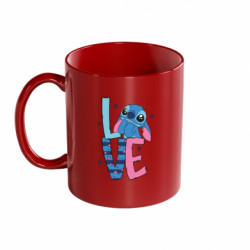 Кружка цветная 320ml Стич Love - FATLINE Кружка цветная 320ml Стич Love