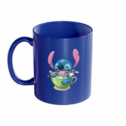 Кружка цветная 320ml Стич в кофе - FATLINE Кружка цветная 320ml Стич в кофе