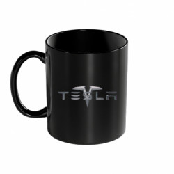 Кружка цветная 320ml Tesla Car logo