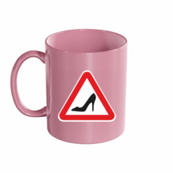 Кружка цветная 320ml Знак на авто Туфелька - FATLINE Кружка цветная 320ml Знак на авто Туфелька