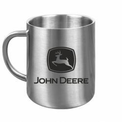 Кружка металева John Deere color logo - FATLINE Кружка металева John Deere color logo