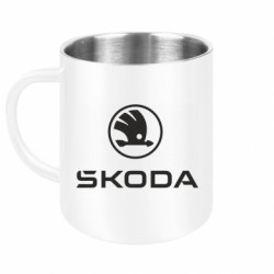 Кружка металева Skoda new logo - FATLINE Кружка металева Skoda new logo
