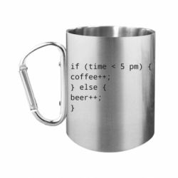 Кружки с ручкой-карабином