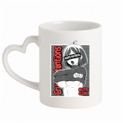 Кружки с ручкой в виде сердца