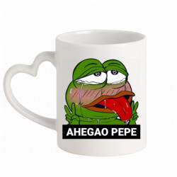 Кружки с ручкой в виде сердца