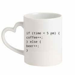 Кружки с ручкой в виде сердца