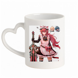 Кружки с ручкой в виде сердца - FATLINE