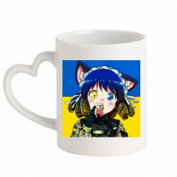 Кружки з ручкою у вигляді серця