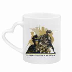 Кружки с ручкой в виде сердца