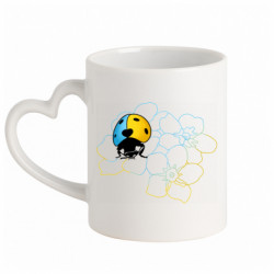 Кружки с ручкой в виде сердца