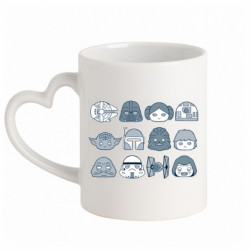 Кружки з ручкою у вигляді серця