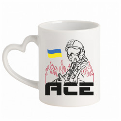 Кружки с ручкой в виде сердца - FATLINE