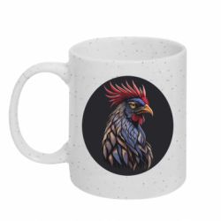 Кружка с блестками 320ml Американский петух - FATLINE Кружка с блестками 320ml Американский петух