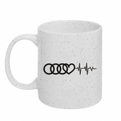Кружка з блискітами 320 мл Audi heart rate - FATLINE Кружка з блискітами 320 мл Audi heart rate