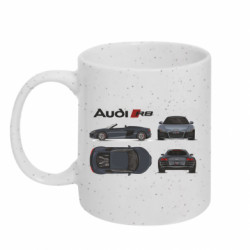 Кружка з блискітами 320 мл Audi R8 - FATLINE Кружка з блискітами 320 мл Audi R8
