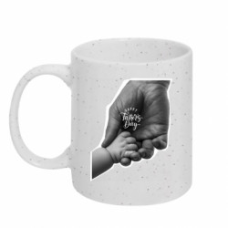 Кружка з блискітами 320 мл Батьківські руки - FATLINE Кружка з блискітами 320 мл Батьківські руки