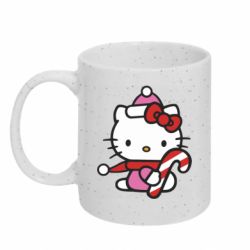 Кружка с блестками 320ml Christmas Kitty with candy - FATLINE Кружка с блестками 320ml Christmas Kitty with candy