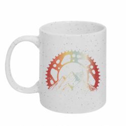 Кружка з блискітами 320 мл Cycling in the mountains - FATLINE Кружка з блискітами 320 мл Cycling in the mountains