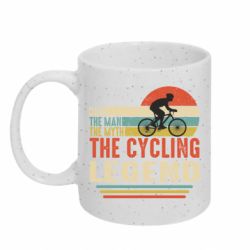 Кружка з блискітами 320 мл Dad - Cycling Legend - FATLINE Кружка з блискітами 320 мл Dad - Cycling Legend