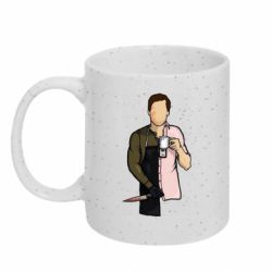 Кружка з блискітами 320 мл Декстер арт - FATLINE Кружка з блискітами 320 мл Декстер арт